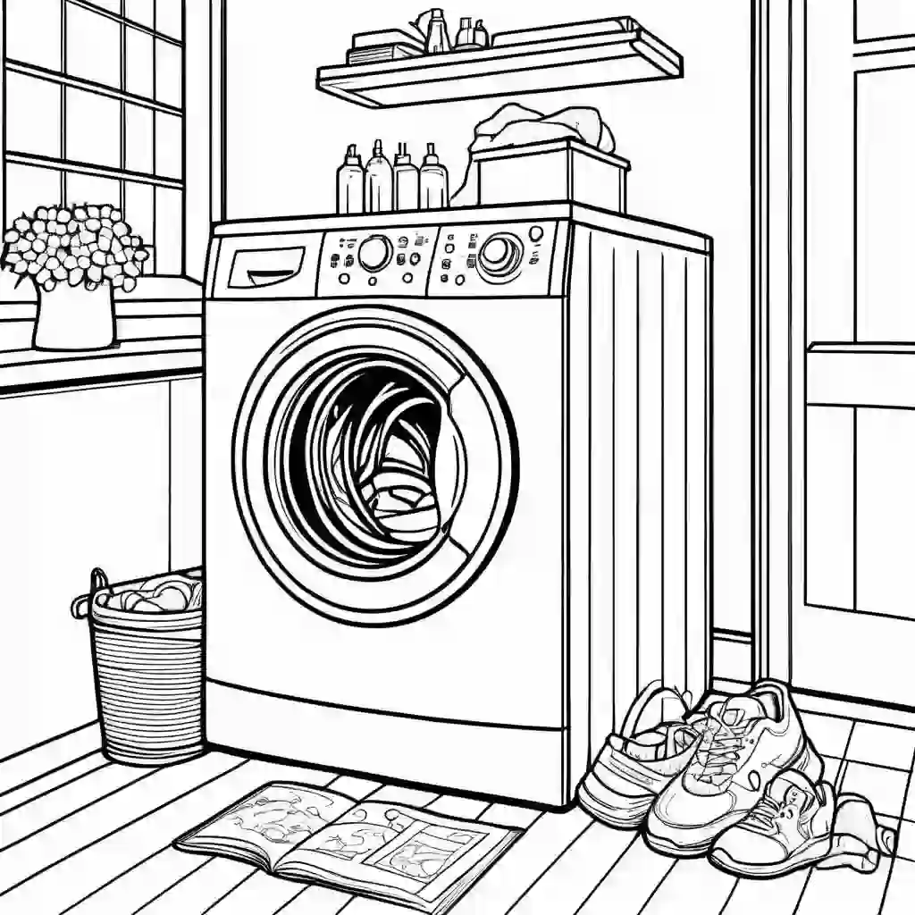 Washing Machine coloring pages
